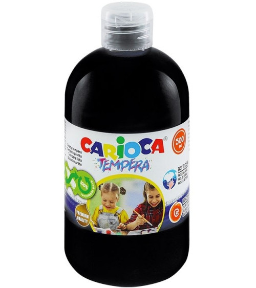 Τέμπερα 500ml Carioca 02 Μαύρο 700γρ.