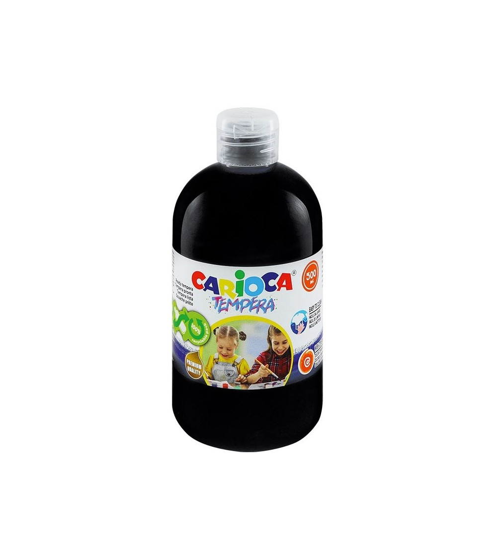 Τέμπερα 500ml Carioca 02 Μαύρο 700γρ.