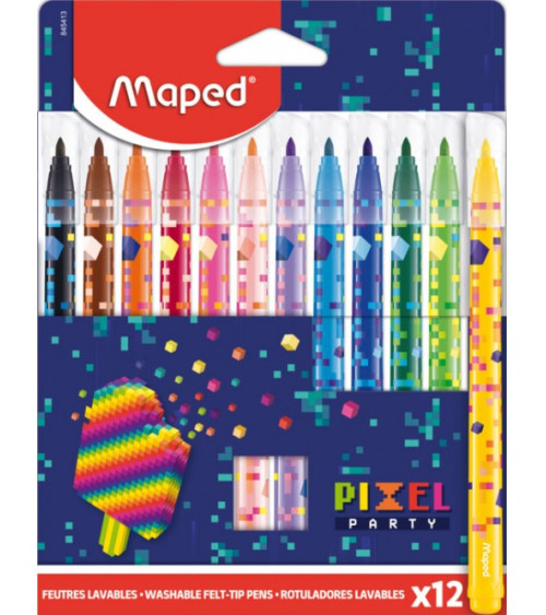 Μαρκαδόροι Maped 12χρ Pixel Party