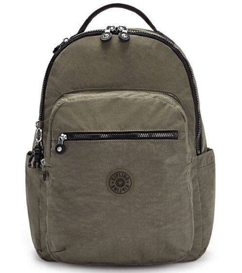 Σχολική Τσάντα Kipling Seoul Green Moss με Θέση PC15in