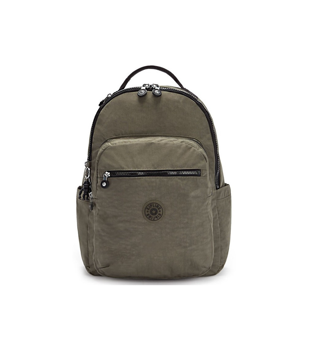 Σχολική Τσάντα Kipling Seoul Green Moss με Θέση PC15in