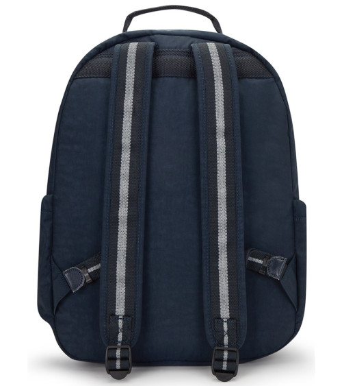 Σχολική Τσάντα Kipling Seoul True Blue Grey με Θέση PC15in