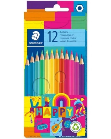 Ξυλομπογιές Staedtler Happy 12χρ