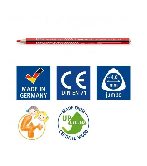 Ξυλομπογιές Staedtler Noris Jumbo 12χρ