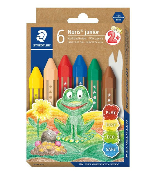 Κηρομπογιές Staedtler Noris Junior 6χρ Wax Crayons