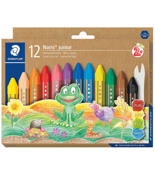 Κηρομπογιές Staedtler Noris Junior 12χρ Wax Crayons