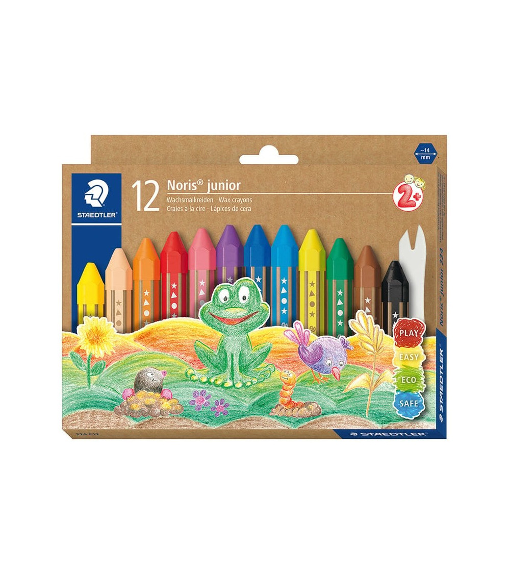 Κηρομπογιές Staedtler Noris Junior 12χρ Wax Crayons