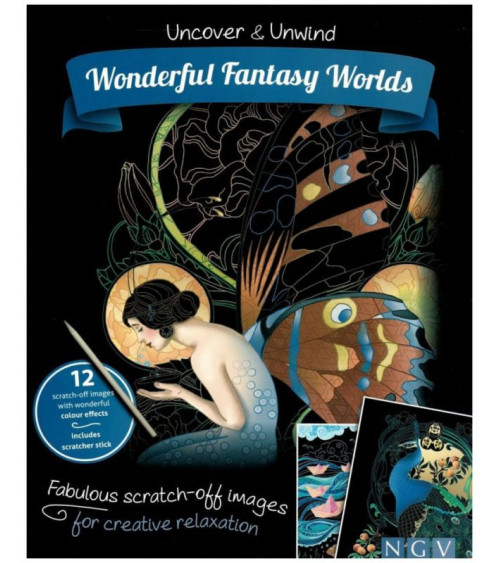 Wonderful Fantasy Worlds Doodle Scratch Book