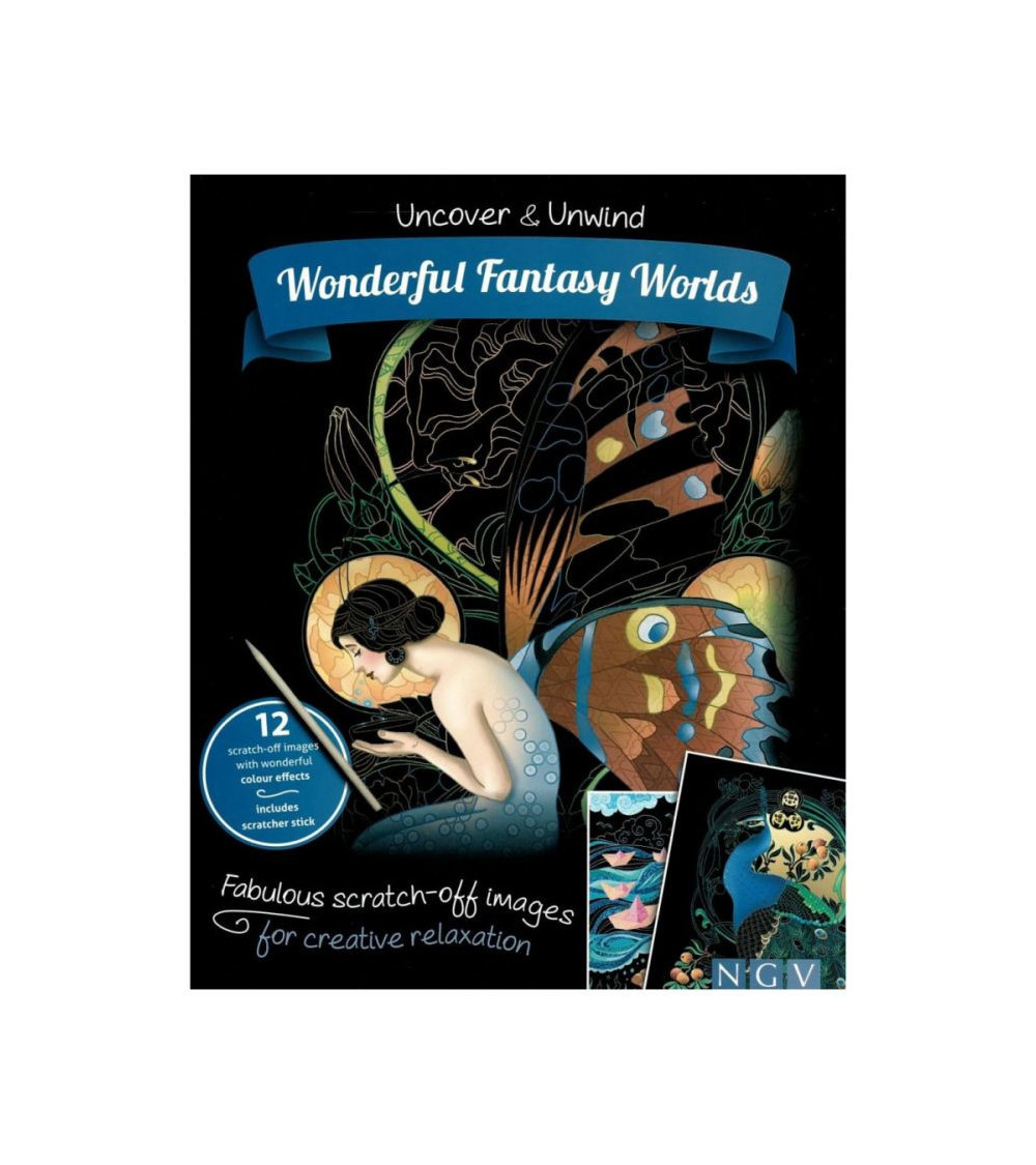 Wonderful Fantasy Worlds Doodle Scratch Book