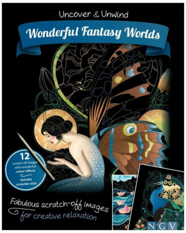 Wonderful Fantasy Worlds Doodle Scratch Book