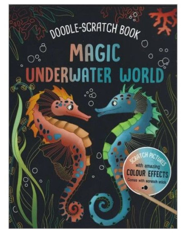 Magic Underwater World Doodle Scratch Book