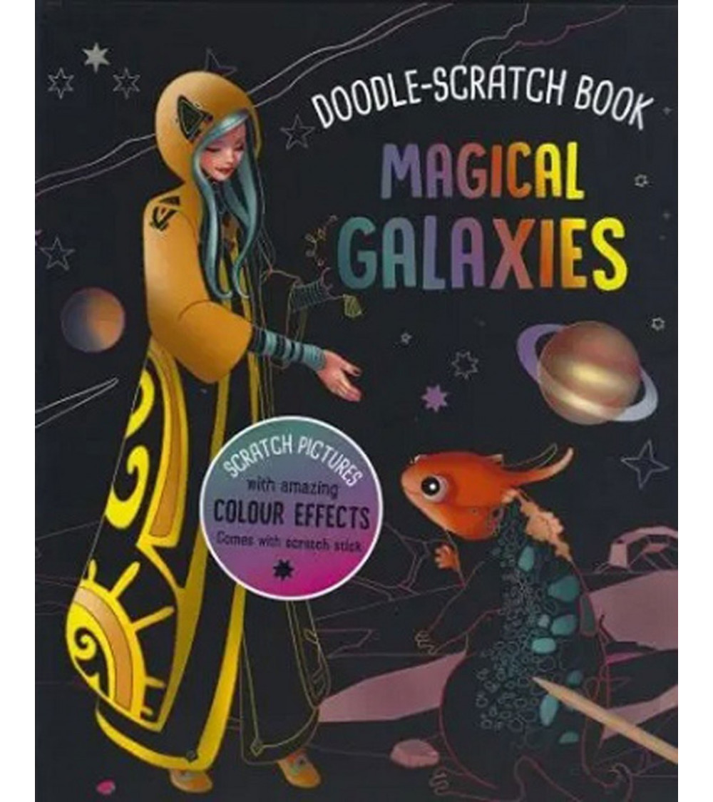 Magical Galaxies Doodle Scratch Book