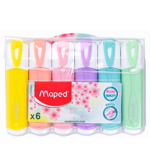 Μαρκαδόροι Maped Υπογράμμισης Fluo Peps Classic Pastel 6τ