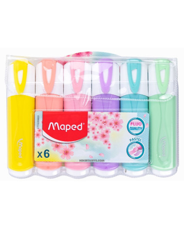 Μαρκαδόροι Maped Υπογράμμισης Fluo Peps Classic Pastel 6τ