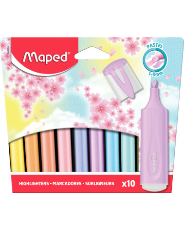 Μαρκαδόροι Maped Υπογράμμισης Fluo Peps Pastel 10τ