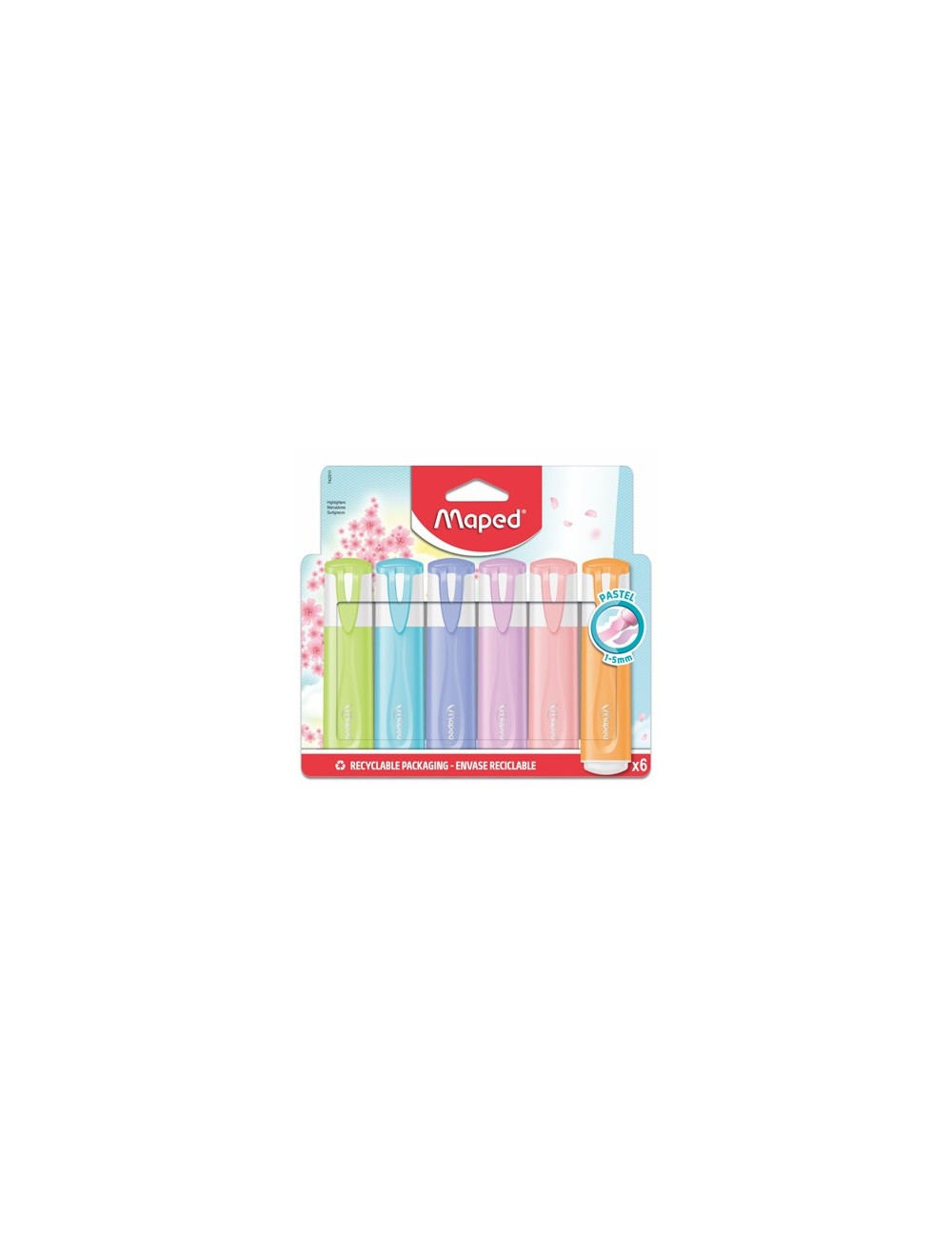 Μαρκαδόροι Maped Υπογράμμισης Fluo Peps Pastel 6τ