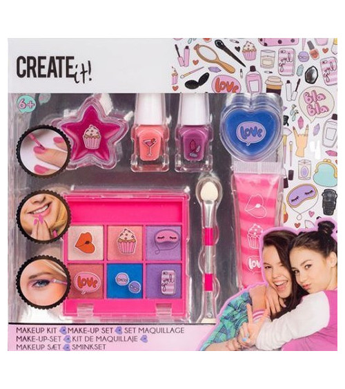 Beauty Make-up Set Pink/Lilac Create it Color