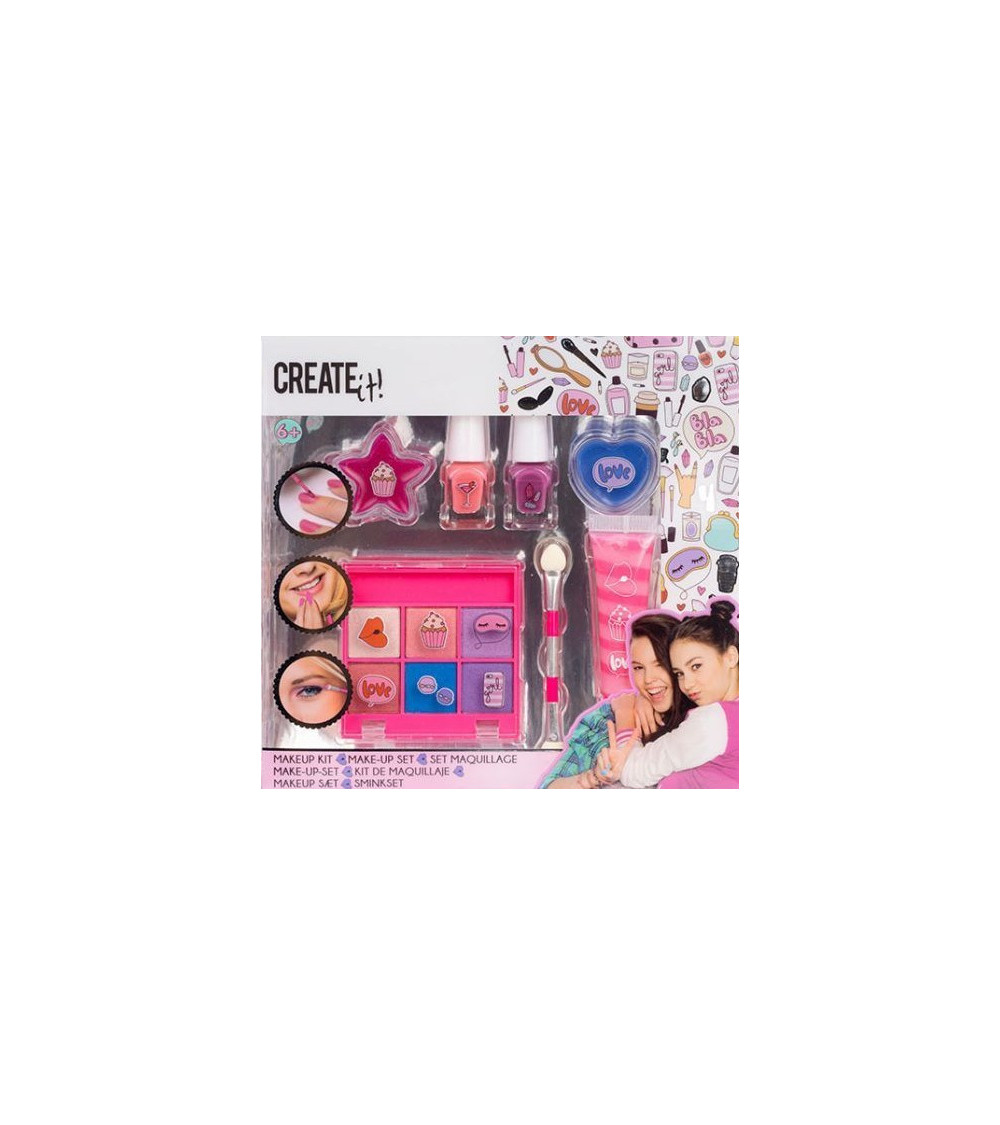 Beauty Make-up Set Pink/Lilac Create it Color