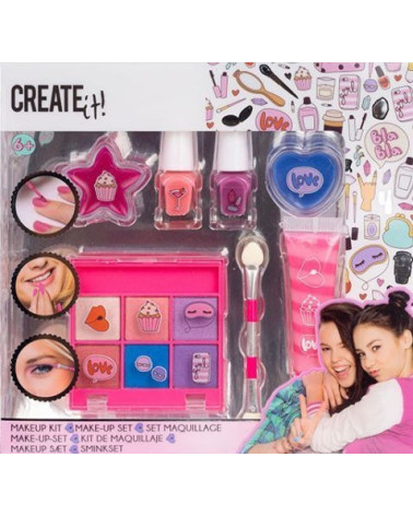 Beauty Make-up Set Pink/Lilac Create it Color