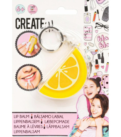 Lip Balm μπρελόκ Create it λεμόνι