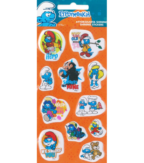 Αυτοκόλλητα Gim Shining Smurfs Foam