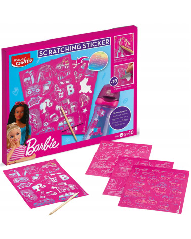 Σετ Αυτοκόλλητα Maped Creativ Barbie Scratch Stickers