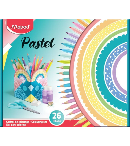 Σετ Ζωγραφικής Maped Pastel 26t