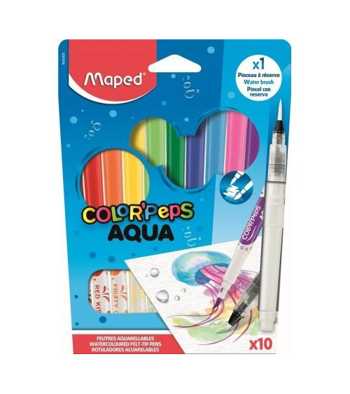 Μαρκαδόροι Maped 12χρ ColorPeps Aqua