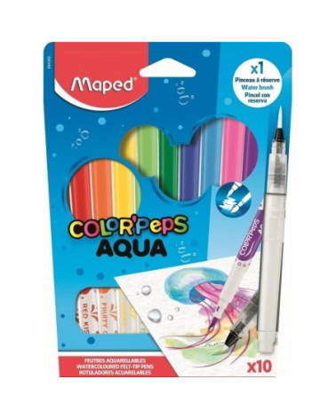 Μαρκαδόροι Maped 12χρ ColorPeps Aqua