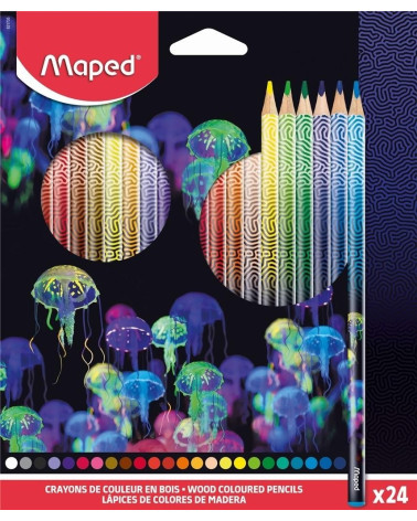 Ξυλομπογιές Maped 24χρ Deepsea