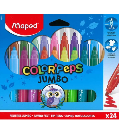 Μαρκαδόροι Maped 24χρ Color Peps Jumbo