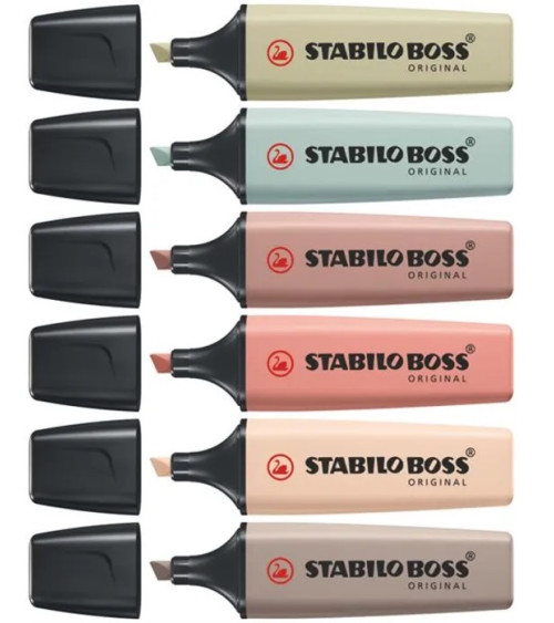 Μαρκαδόροι Stabilo Υπογράμμισης Boss Deskset 6χρ Nature Colors