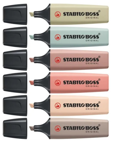 Μαρκαδόροι Stabilo Υπογράμμισης Boss Deskset 6χρ Nature Colors