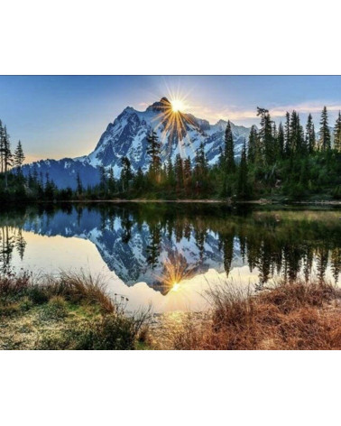 Σετ Ζωγραφικής Figured Art Lake and Mountain reflection 40x50cm