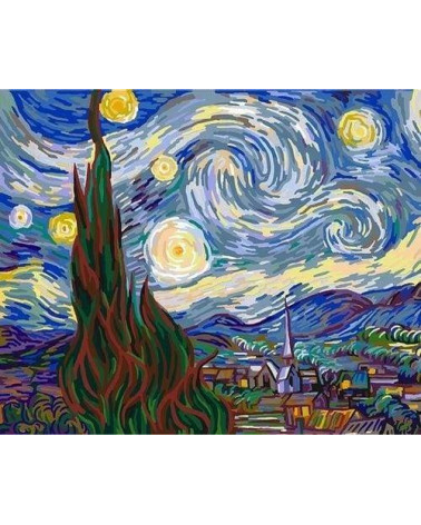 Σετ Ζωγραφικής Figured Art Van Gogh Starry Night 40×50