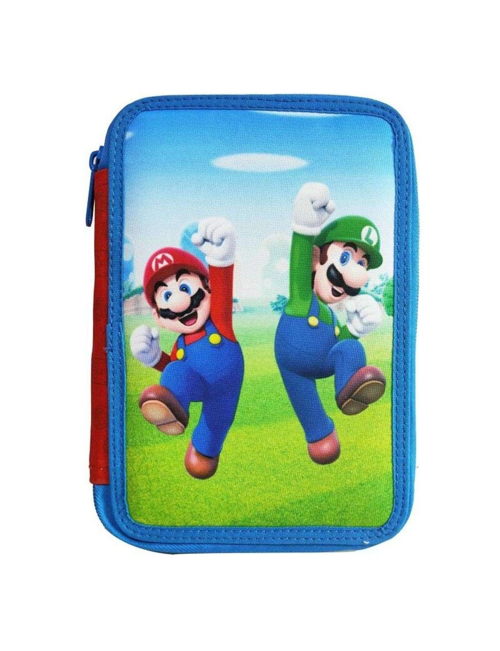 Κασετίνα Διπλή Γεμάτη Gim Super Mario