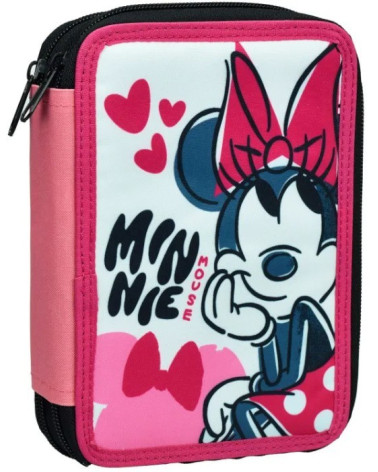 Κασετίνα Διπλή Γεμάτη Gim Minnie Bow