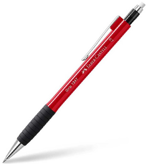 Μηχανικό Μολύβι Faber Castell 0.7 Grip 1347 Κόκκινο Trend