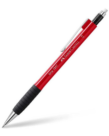 Μηχανικό Μολύβι Faber Castell 0.7 Grip 1347 Κόκκινο Trend