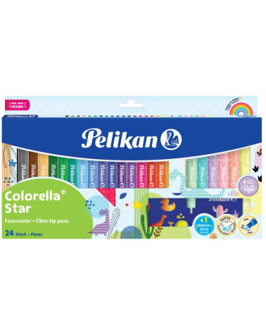 Μαρκαδόροι Pelikan 24χρ Colorella Star