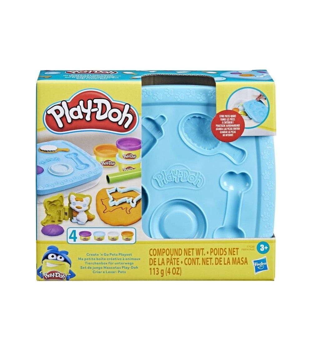 Πλαστελίνη Hasbro Play-Doh Create And Go Pets Playsets