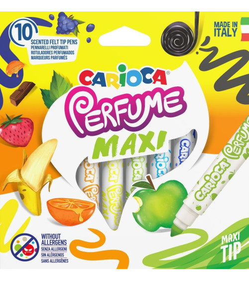 Μαρκαδόροι Carioca 12χρ Maxi Αρωματικοί Perfume