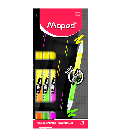 Σετ Μαρκαδόροι Maped Υπογράμμισης Duo Classic Colors