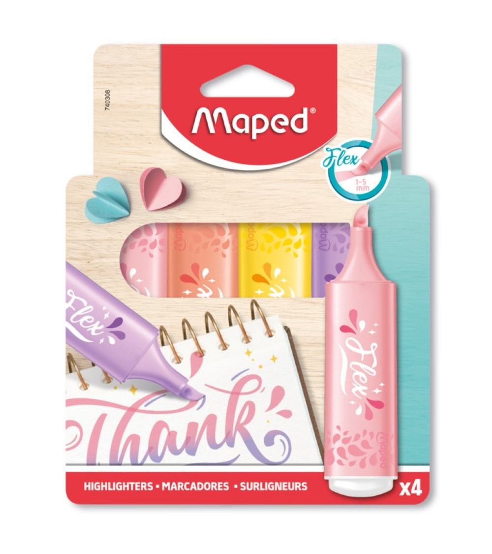 Σετ Μαρκαδόροι Maped Υπογράμμισης Pastel 4t