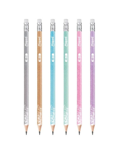 Μολύβια Maped Peps HB Glitter