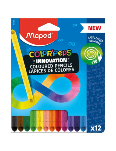 Ξυλομπογιές Maped 12χρ Infinity