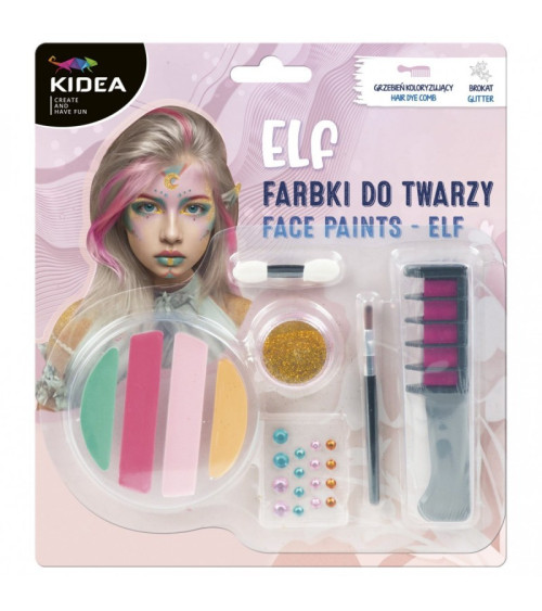 Χρώματα για το Πρόσωπο Kidea ELF Glitter