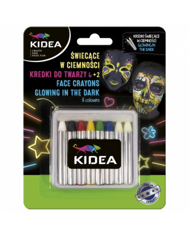 Μαρκαδόροι για το Πρόσωπο Kidea make-up crayons 8 colours