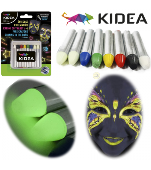 Μαρκαδόροι για το Πρόσωπο Kidea make-up crayons 8 colours