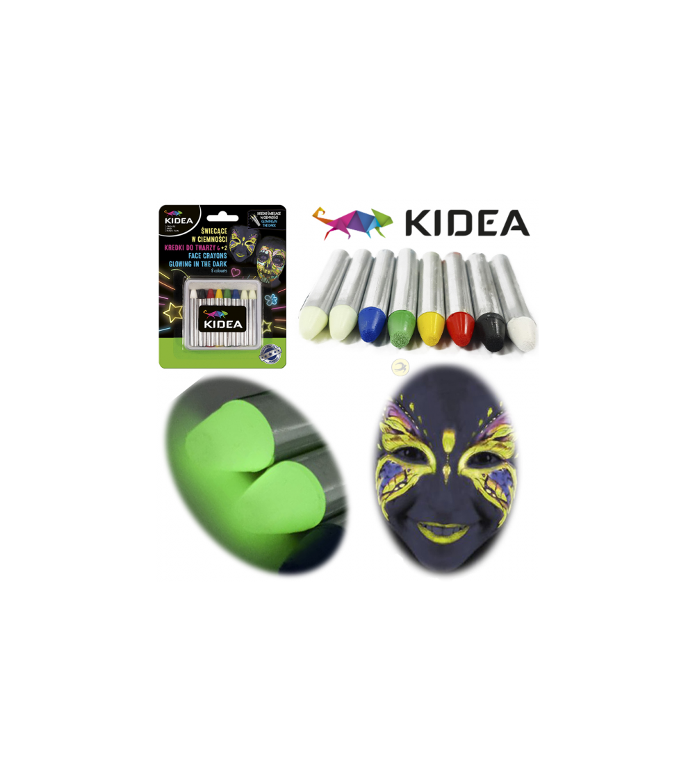 Μαρκαδόροι για το Πρόσωπο Kidea make-up crayons 8 colours